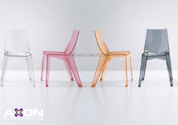 صندلی پلی کربنات شفاف